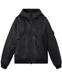 Stone Island - Logo-Detail Bomber Jacket - Lyst