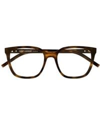 Saint Laurent - Eyewear Square Frame Glasses - Lyst