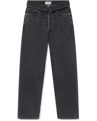 Agolde - Echo High-Rise Tapered-Leg Jeans - Lyst