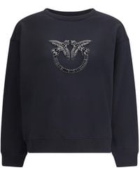 Pinko - Crystal-Embellishment Sweatshirt - Lyst