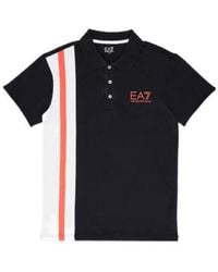 EA7 - Polo Shirt With Lapel Short Sleeve - Lyst