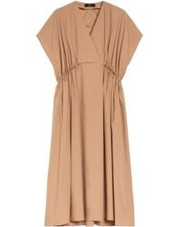 Weekend by Maxmara - V-Neck Midi Dress - Lyst