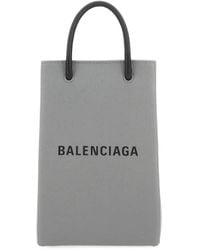 Balenciaga - Logo Printed Phone Holder - Lyst