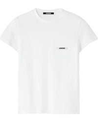 Jacquemus - Logo Patch Cotton T-Shirt - Lyst