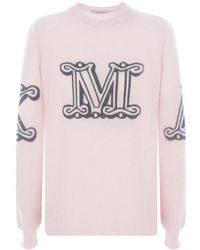 Max Mara - Cashmere Logo Pullover - Lyst