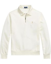Polo Ralph Lauren - Half Zip Knit Sweatshirt - Lyst