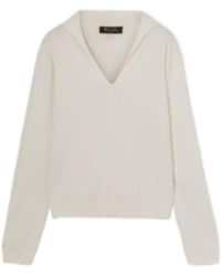 Loro Piana - V-Neck Knitted Pullover - Lyst
