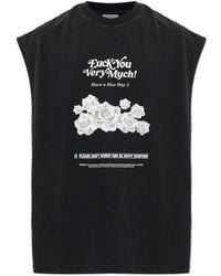 Vetements - Graphic Printed Sleeveless T-Shirt - Lyst
