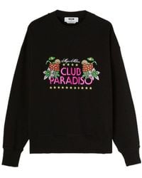 MSGM - Graphic-Print Sweatshirt - Lyst