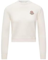 Moncler - Logo Patch Crewneck Jumper - Lyst