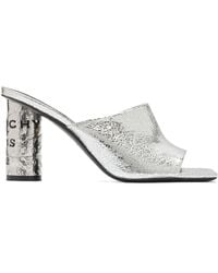 Givenchy - Tape Logo-Print Heeled Sandals - Lyst
