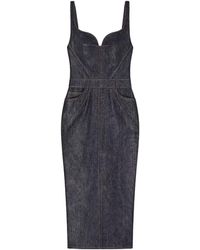 Givenchy - Raw Denim Kickback Dress - Lyst