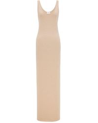 Saint Laurent - Lurex Maxi Dress - Lyst