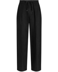 Dolce & Gabbana - Drawstring-Waist Pleated Trousers - Lyst