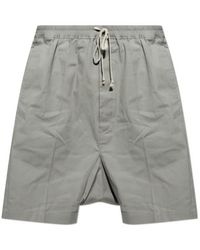 Rick Owens - Drawstring Elasticated Waistband Shorts - Lyst