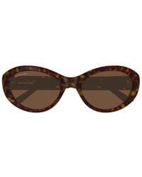 Balenciaga - Eyewear Oval Frame Sunglasses - Lyst
