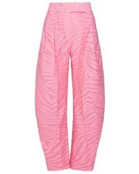 The Attico - The Gary Zebra-Pattern Wide-Leg Trousers - Lyst