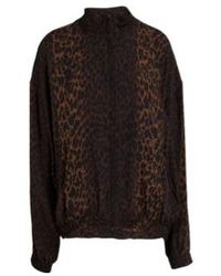 Balenciaga - Leopard Print Harrington Jacket - Lyst