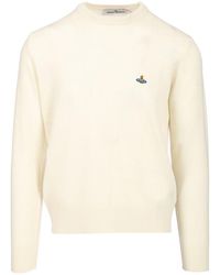 Vivienne Westwood - Orb Embroidered Crewneck Jumper - Lyst