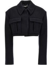 Stella McCartney - Long-Sleeved Cropped Jacket - Lyst