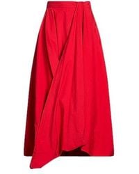 Brunello Cucinelli - Maxi Skirt Cotton, Polyamide - Lyst