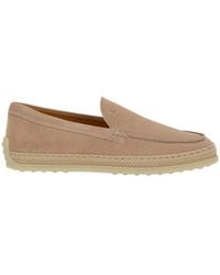Tod's - Logo Debossed Slip-On Espadrilles - Lyst