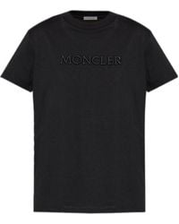 Moncler - Logo Crew Neck T-Shirt - Lyst