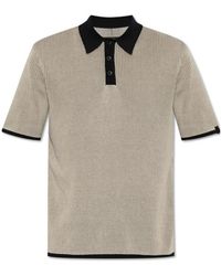 Rag & Bone - Fine-Ribbed Polo Shirt - Lyst