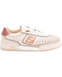 Fendi - Match Lace-Up Sneakers - Lyst