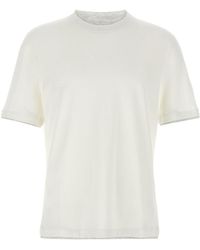 Brunello Cucinelli - Layered Effect Crewneck T-Shirt - Lyst