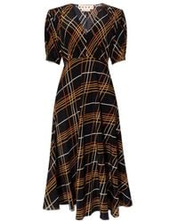 Marni - Wild Roads Printed V-Neck Dress - Lyst