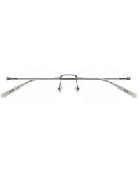 Montblanc - Eyewear Rectangle Frameless Glasses - Lyst