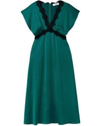 Sea - Mid-Length Lace-Trimmed Dress - Lyst