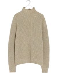 Lemaire - High-Neck Ribbed Sweater - Lyst
