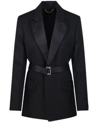 Victoria Beckham - Belted Tailored Jacket - Lyst