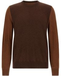 Maison Margiela - Two-Tone Knitted Jumper - Lyst