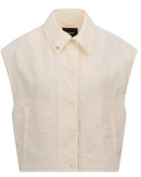 Herno - Laminar Cropped Sleeveless Jacket - Lyst