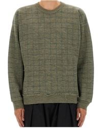 Maison Margiela - Worn Effect Distressed Sweatshirt - Lyst