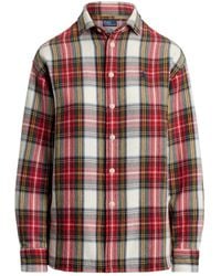 Polo Ralph Lauren - Checked Curved Hem Shirt - Lyst