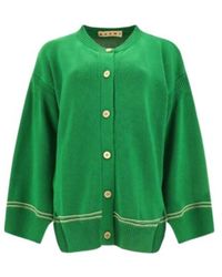 Marni - Buttoned Oversized-Fit Cardigan - Lyst