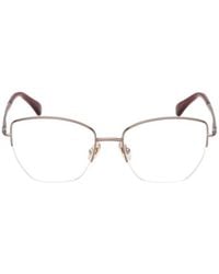Max Mara - Half-Rimmed Plano Lenses - Lyst