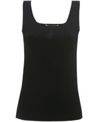 JW Anderson - Jw Anderson Anchor-Embroidered Sleeveless Tank Top - Lyst