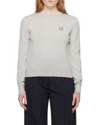 Maison Kitsuné - Maison Kitsuné Fox Head Patch Knitted Jumper - Lyst