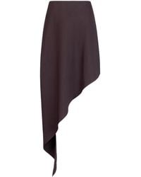 Alaïa - Alaïa Asymmetric Mini Skirt - Lyst