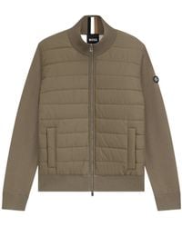 BOSS - Padded-Front Jacket - Lyst