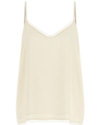 Fabiana Filippi - V-Neck Embellished-Trim Top - Lyst