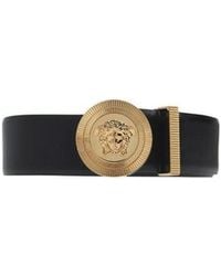 Versace - Medusa Logo Plaque Belt - Lyst