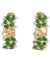 Dior - Clover Garden Hoop Earrings - Lyst