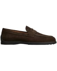 Tod's - Round Toe Loafers - Lyst