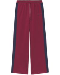 McQueen - Wide-Leg Side-Stripe Joggers - Lyst